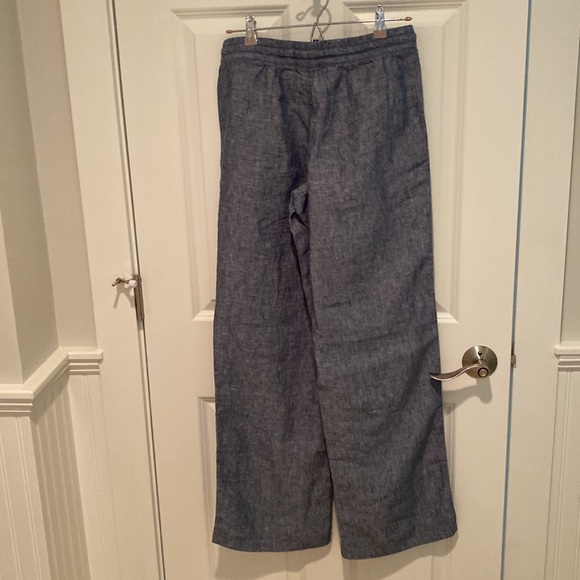 LL Bean Chambray Linen Pants Size 4MT - NWT - Picture 6 of 7